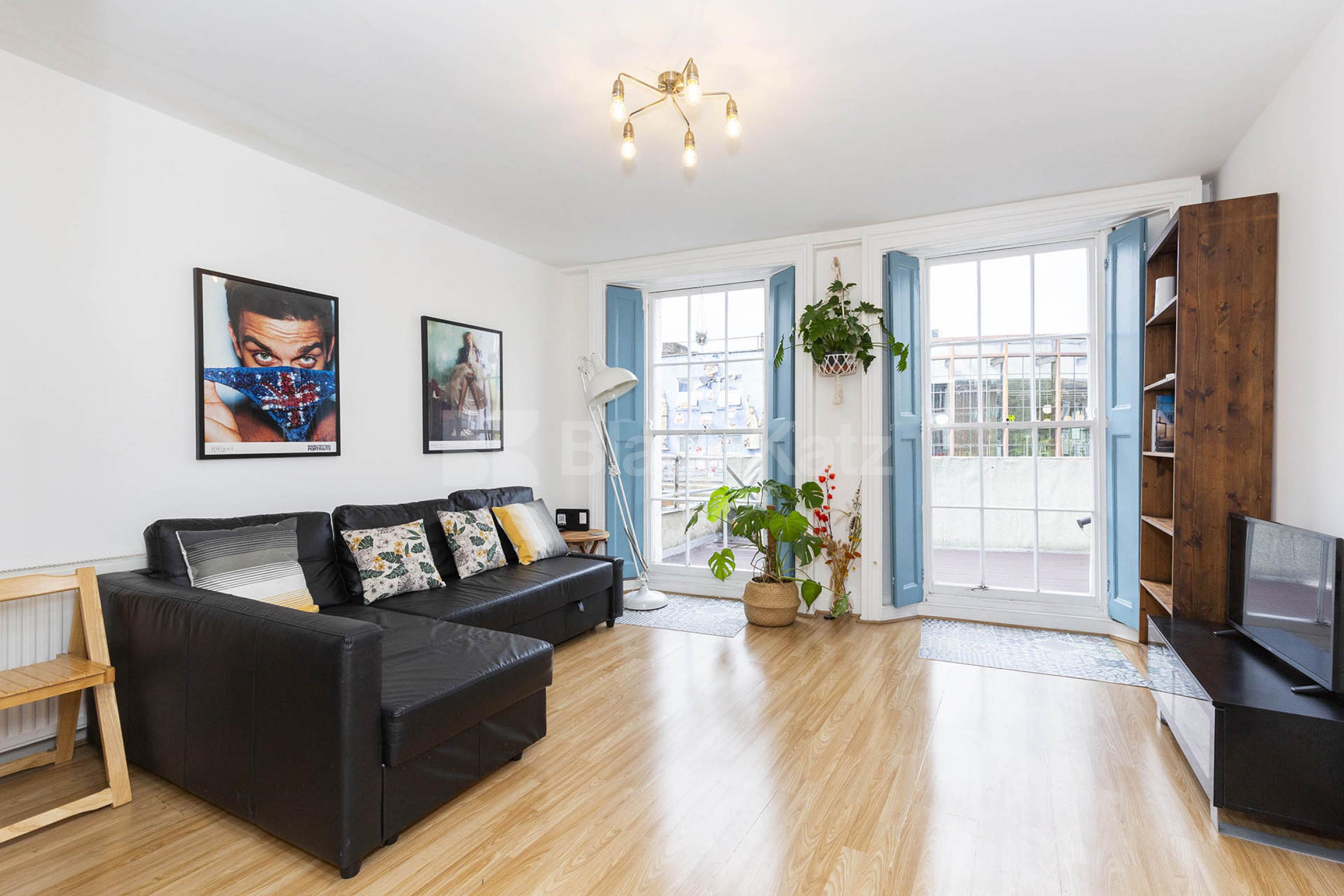 Spacious two double bedroom property with a large canal facing roof terrace  Camden High Street, Camden NW1